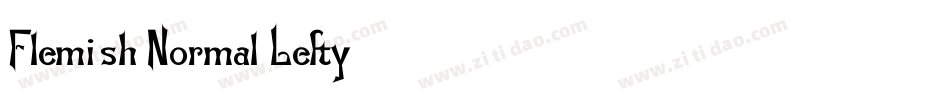 Flemish Normal Lefty字体转换